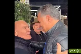 ویدئو | دیدار دوستانه علی دایی با جمشید هاشم‌پور در رستورانش