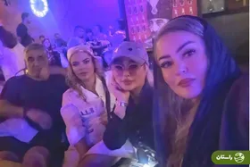 عکس‌های صمیمانه نعیمه نظام دوست، الهام حمیدی، پژمان جمشیدی در شب‌های جذاب کیش