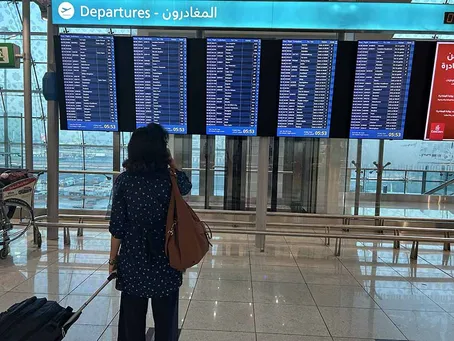 (ویدئو) وضعیت آشفته و باورنکردنی فرودگاه دبی