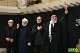 ویدئو | لحظه ورود رهبر انقلاب به حسینیه امام خمینی در شب عاشورا