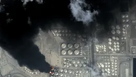 (عکس) ایران پاسخ حمله به مخازن پالایشگاه تهران را داد