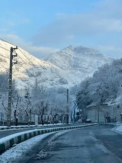 تصاویری زیبا از سفیدپوش شدن شمال تهران