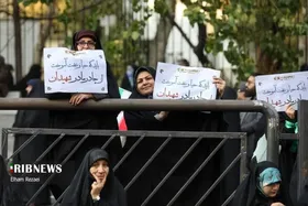 عکس| حضور سردار قاآنی در تجمع حجاب دانشگاه تهران