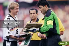 عکس | دیدار احمدرضا عابدزاده و یورگن کلینزمن در آمریکا ، ۲۷ سال بعد از جام جهانی ۱۹۹۸