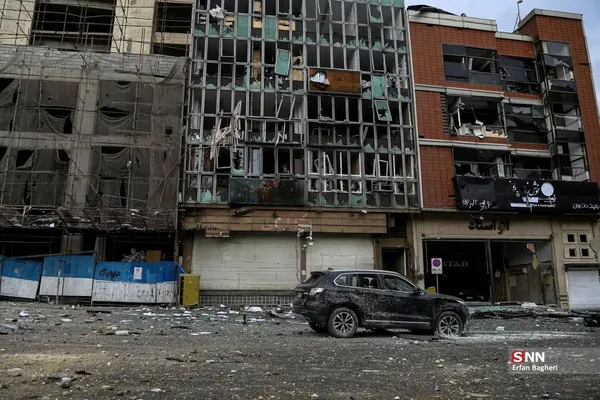 خسارات حمله به خیابان مطهری