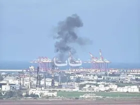 (ویدئو) حمله موشکی ایران به پالایشگاه حیفا