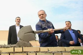 ویدئو | بنایی پزشکیان در اهواز با لباس کارگری جنجال به پا کرد