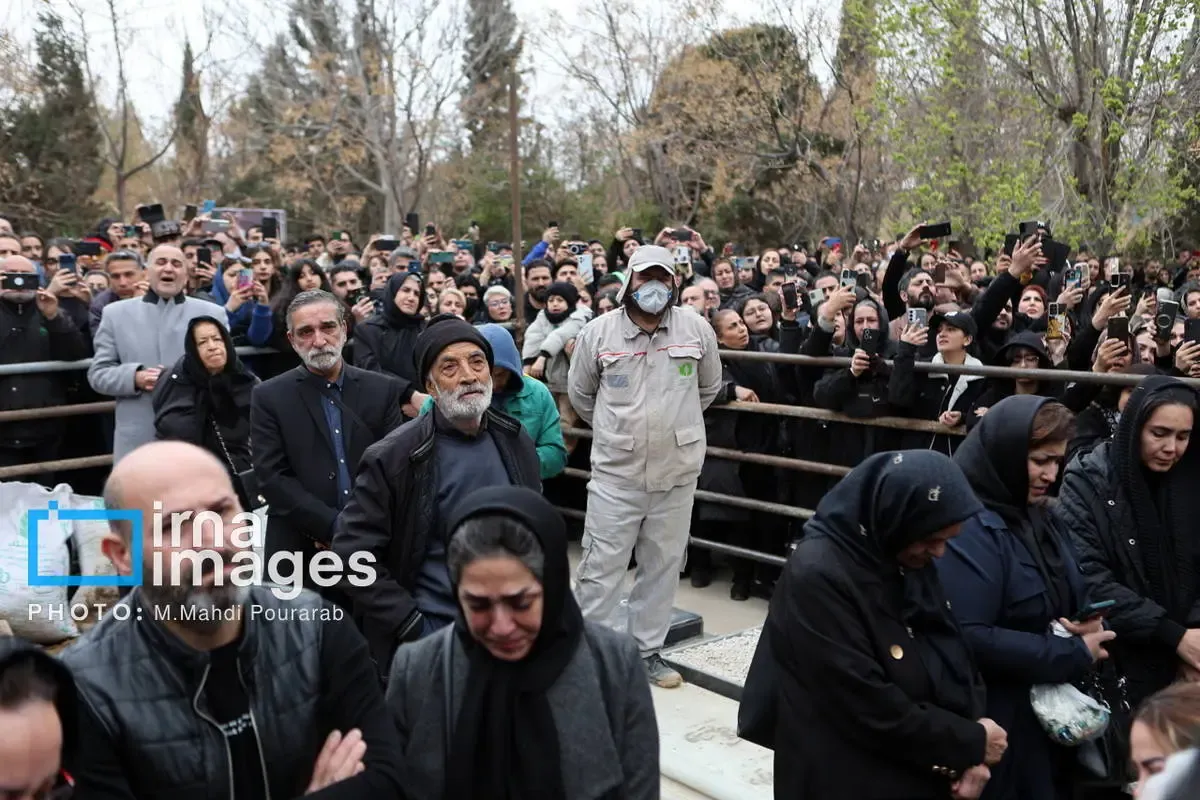 مراسم تشییع حمید هیراد