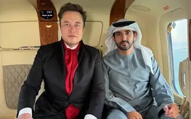 (عکس) سفر ایلان ماسک به دبی