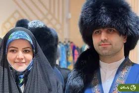 استایل جنجالی دختر و داماد پزشکیان در قراقستان با لباس‌های محلی + عکس و فیلم