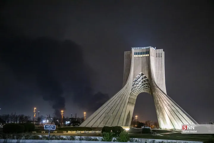 تصاویری تلخ از حمله شب گذشته به غرب تهران