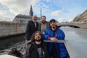 (تصاویر) گشت و گذار بهرام رادان، امیر جعفری و بهرام افشاری در کپنهاگ