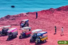 عکس عجیب از حال و روز جزیره هرمز در ایام نوروز