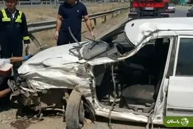 برخورد مرگبار پراید با کارگران در اتوبان زین‌الدین؛ ۲ کشته و ۶ مصدوم