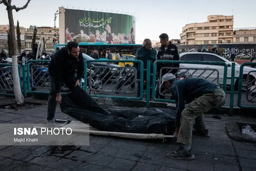 تصاویر حمله به تهران