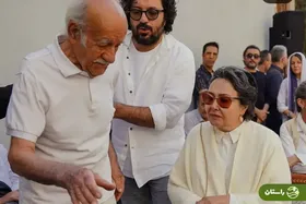 (ویدئو) تقابل پرتنش کتایون ریاحی با سعید پورصمیمی در مراسم تشییع ناصر تقوایی؛ چرا ریاحی، پورصمیمی را طرد کرد؟