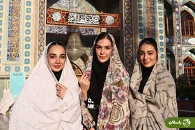 تصاویر | حضور بازیکنان تیم ملی والیبال زنان در امام‌زاده صالح