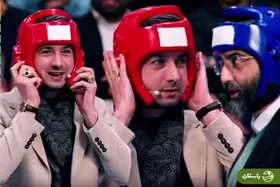 ویدئو | مبارزه‌ی نجم‌الدین شریعتی و سید رضا نریمانی در حسینیه معلا با صدای گزارشگر معروف تکواندو