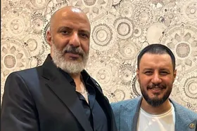 عکس‌ | تیپ جذاب امیر جعفری، محسن تنابنده و جواد عزتی در عروسی دختر سعید آقاخانی