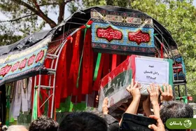 تصاویر مراسم تشییع پیکر شهید ۲ ماهه رایان قاسمیان