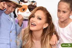 (عکس) جنیفر لوپز عنکبوتی همراه با دوقلو‌های ۱۷ ساله‌اش روی فرش قرمز فیلم جدیدش