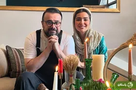 اولین عکس سپند امیرسلیمانی و مونا کرمی در سال ۱۴۰۴ سر سفره هفت‌سین