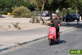 ویدئو | موتور سواری عادل فردوسی‌پور در جزیره کیش