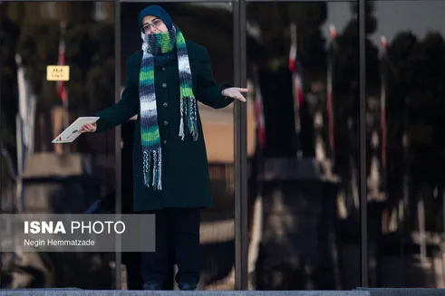 عکس خبرساز فاطمه مهاجرانی در حیاط پاستور