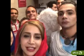 ویدئو | دیدار جالب شبنم قلی خانی و ایمان اشراقی بازیگر سریال خط قرمز بعد از سالها