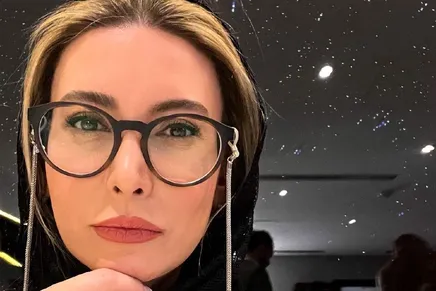 (ویدئو) ترس فریبا نادری هنگام تمرین با یک سگ