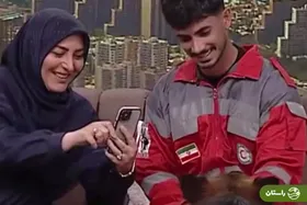 ویدئو | ذوق المیرا شریفی‌مقدم با دیدن حرکات سگ‌های زنده‌یاب هلال احمر روی آنتن زنده