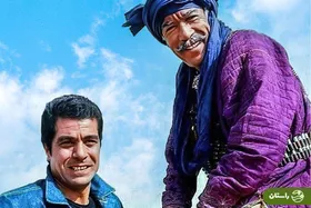 عکس | تونل زمان؛ بهروز وثوقی و آنتونی کوئین در پشت صحنه فیلم سینمایی کاروان‌ها؛ سال ۱۳۵۶