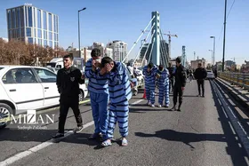 تصاویر | زورگیران پل پارک وی و بازسازی صحنه جرم