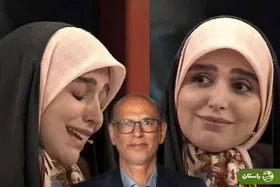 ویدئو | اشک‌های مژده لواسانی با شنیدن صدای پدرش در برنامه ۱۰۰۱