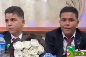 (ویدئو) جشن عروسی دو کودک در ادلب سوریه جنجال به پا کرد