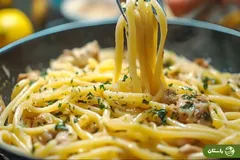 ویدئو | طرز تهیه پاستا با تن ماهی به روش آشپز ایتالیایی در ۵ دقیقه!