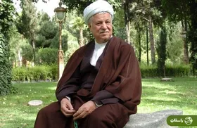 عکس | تونل زمان؛ مرحوم هاشمی رفسنجانی در حال پریدن از رودخانه