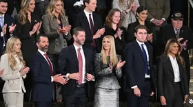 (عکس) ترامپ‌ها در کنگره آمریکا؛ حضور پررنگ بارون و ایوانکا