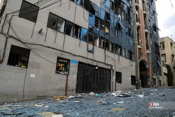 خسارات حمله به خیابان مطهری