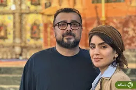 ویدئو |  حرکت عاشقانه سپند امیرسلیمانی روی آنتن زنده و بوسیدن دست مونا کرمی