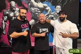 (عکس) واکنش بهروز تابانی به نایب قهرمانی هادی چوپان در مسترالمپیا