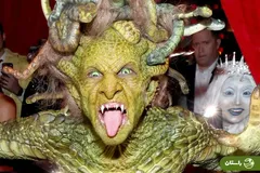 تصاویری از لباس‌ها و گریم عجیب و غریب سلبریتی‌ها در مهمانی هالووین هایدی کلوم