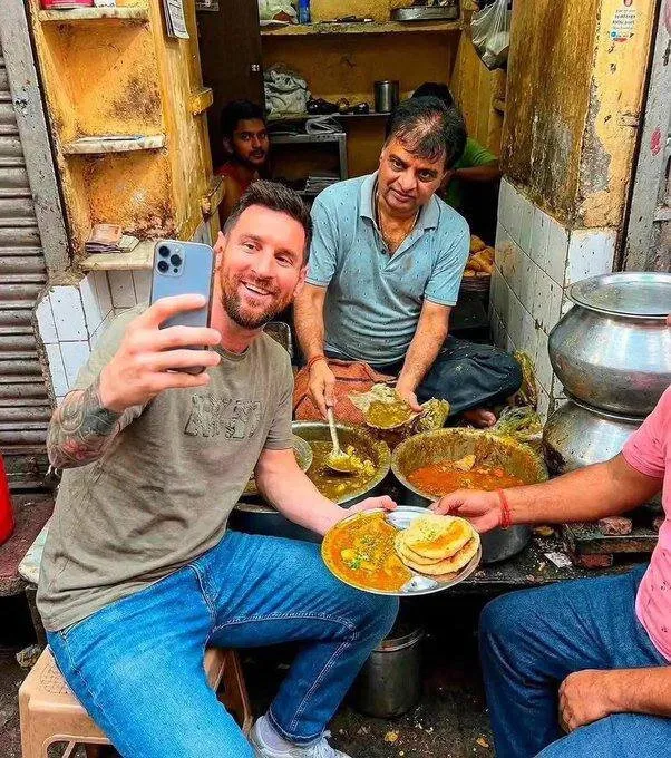 مسی در کثیف ترین رستوران هند