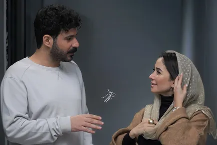 (عکس) الناز حبیبی، مجید یوسفی و امیر نوروزی در پشت‌صحنه «ملاحظات امنیتی»