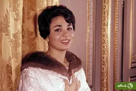 عکس | تونل زمان؛ فرح پهلوی در حال بازدید از یک نمایشگاه؛ دهه ۴۰