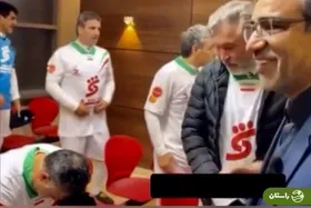 ویدئو | ترفند جنجالی علی دایی برای مواجه نشدن با استاندار خراسان