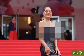 عکس | حضور مهناز افشار روی فرش قرمز کن