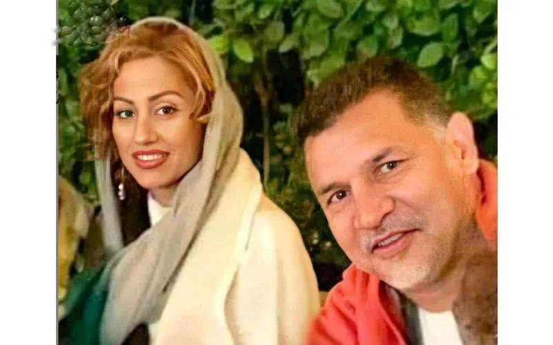 علی دایی و همسرش مونا فرخ‌آذری