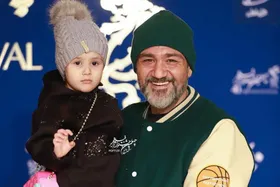 (عکس) پیام احساسی مهران غفوریان به دخترش با تم کریسمس