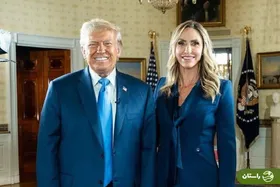 عکس | استایل هماهنگ دونالد ترامپ و عروسش لارا ترامپ در یک گفت و گوی تلویزیونی